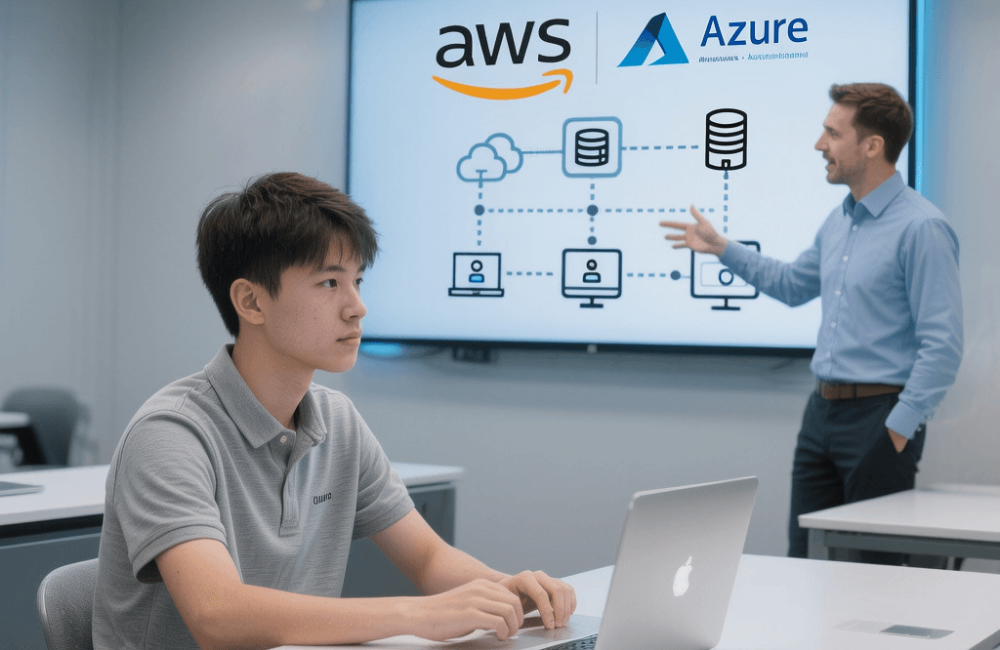 Student learning cloud computing